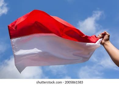 Hand Hold Indonesian Flag Photos And Images Shutterstock