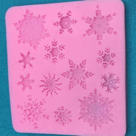 Snowflakes Silicone Mold assorted designs | Snowflakes ...