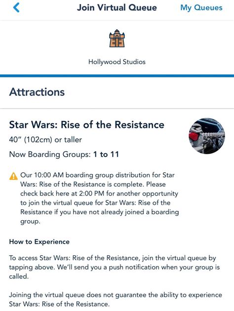 With it's popularity has brought large crowds and a virtual queue with guests being assigned boarding groups. Rise of the Resistance Has Reopened at Disney's Hollywood ...