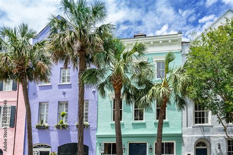 Rainbow Row In Charleston South Carolina Stock Photo Adobe Stock