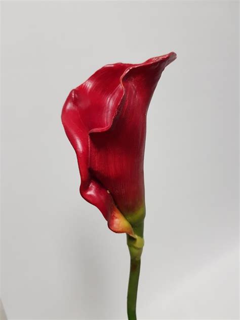 Artificial Calla Lily Deep Red 76cm Desflora