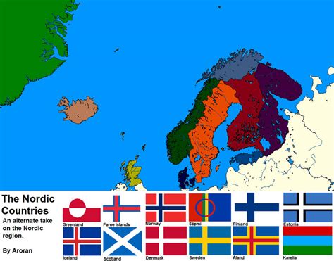 The Nordic Countries By Toa Aroran On Deviantart