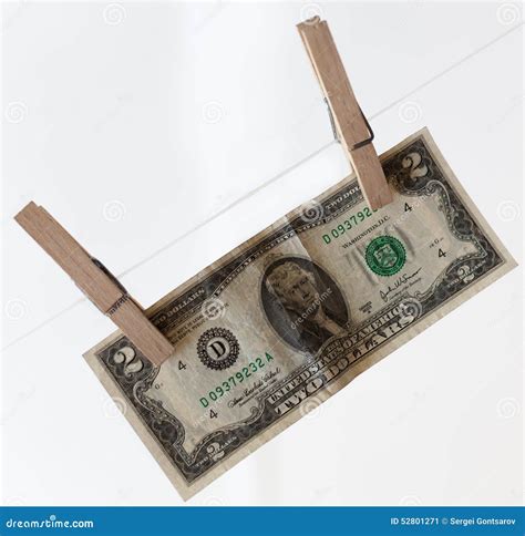 Dollar On Pin Stock Image Image Of Conceptual Bill 52801271