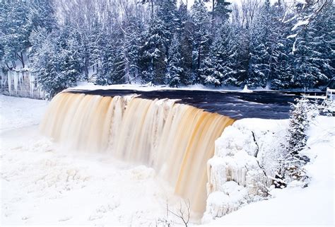 Winter Wonderland Tahquamenon Falls Upper Peninsula Michigan