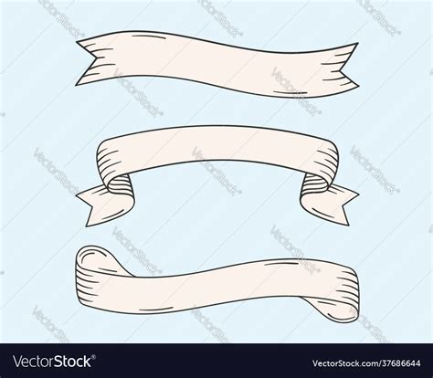 Hand Drawn Banners Royalty Free Vector Image Vectorstock