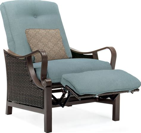 This patio recliner features an attractive gray wicker construction resistant to weather conditions. Navy Blue Outdoor Patio Furniture - Small House Interior ...