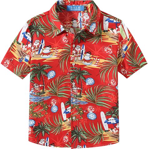 SSLR Big Babes Santa Claus Party Tropical Ugly Hawaiian Christmas Shirts EBay