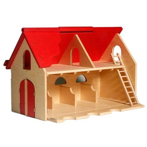 In deze houten boerderij kunnen veel dieren wonen! De ...