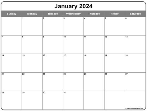 January 2024 Calendar Printable Cute Cool Latest List Of January 2024
