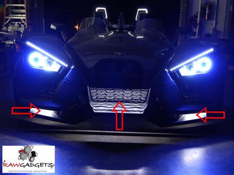 Polaris Slingshot 3pc Front Bumper Led Kit