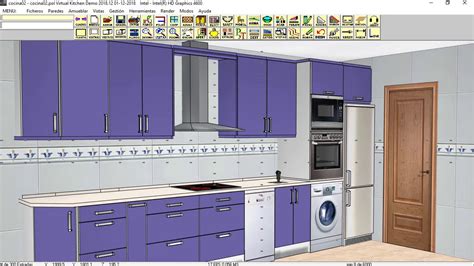 Diseñe cocinas, baños y armarios en 3d con el programa más potente, sencillo y económico. INICIO 02 virtualkitchen programa diseño cocinas 2018 ...