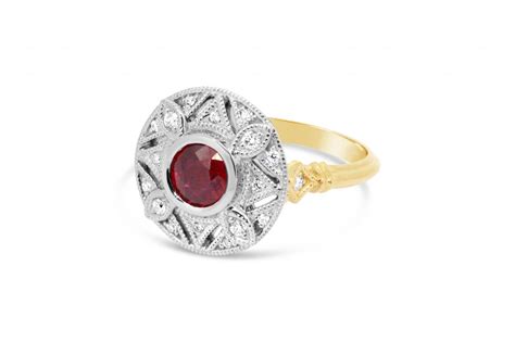 Check spelling or type a new query. Art Deco Ruby Ring Two Tone Gold | Gold River Jewellers