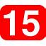 Number 15 Red Background Clip Art At Clkercom  Vector Online
