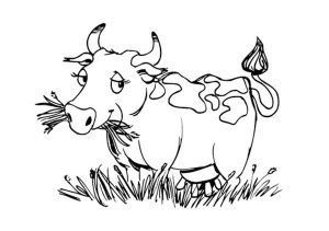 89 Desenhos de Vacas para Imprimir e Colorir com Lápis de Cor