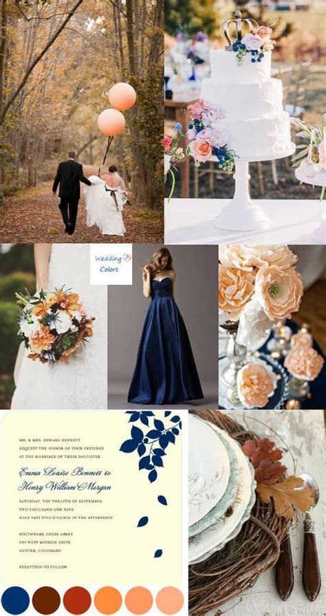 Color Inspiration Navy In The Fall Blue Fall Wedding