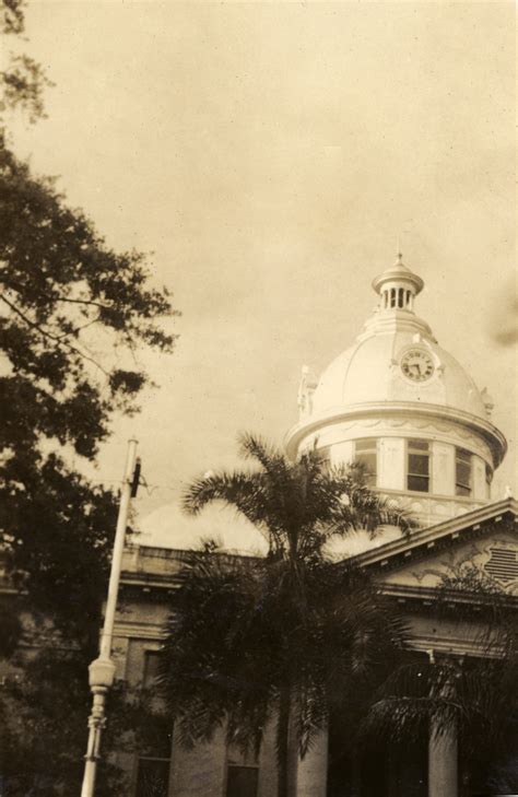 Florida Memory • Top Of The Polk County Courthouse In Bartow