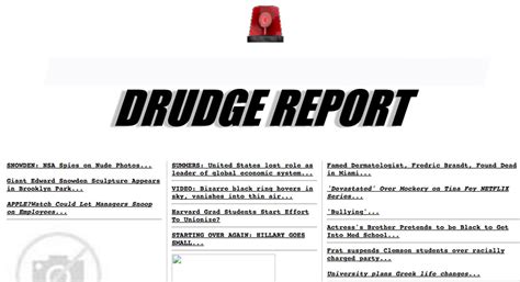 More Than Two Decades Old The Drudge Report Hits A New Traffic High