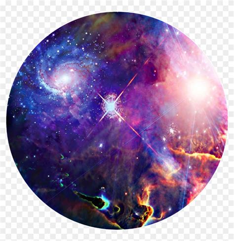 Background Circle Space Stars Galaxy Hubble Hd Png Download