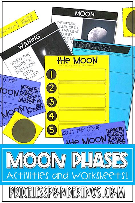 Phases Of The Moon Lessons And Activities 2nd And 3rd Grade Astronomy