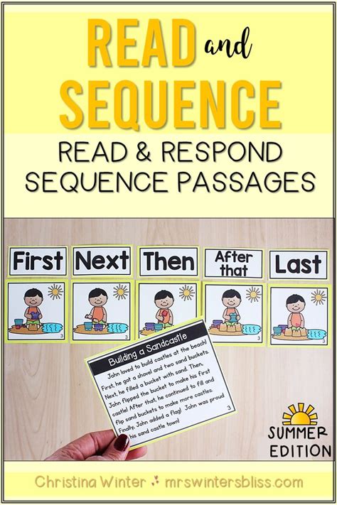 Sequence Of Events Reading Passages Bundle Printable Digital Google