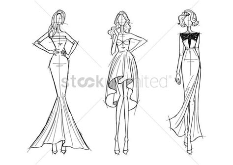 Contoh Soal Dan Materi Pelajaran 5 Female Fashion Model Sketch For