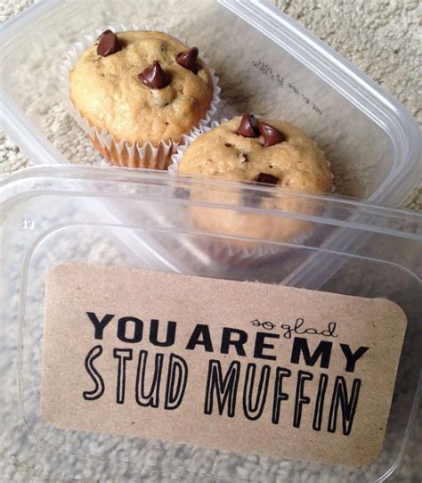 What is the best part of valentine's day? So glad that you are my stud muffin | DIY Boyfriend Gifts ...