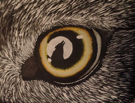 Eye Of The Wolf Painting By Gail Schmiedlin