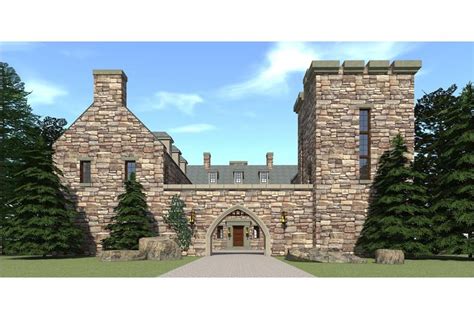 Scottish Castle House Plan With Tower 116 1010 5 Bedrms