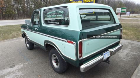 1979 Ford Bronco Ranger Xlt Sport Utility 2 Door 5 8l