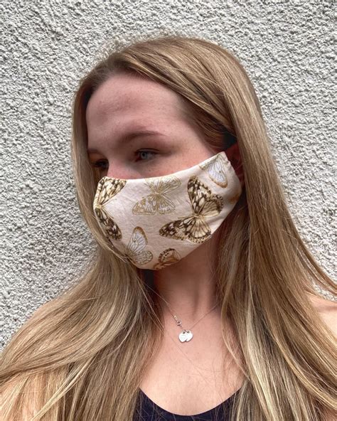 Pretty Face Mask Fun Face Mask Gold Butterfly Face Mask | Etsy | Butterfly face, Pretty face 