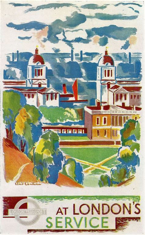 Clive Gardiner At Londons Service 1932 London Travel Poster