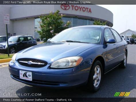 Medium Royal Blue Metallic 2002 Ford Taurus Ses Medium Graphite