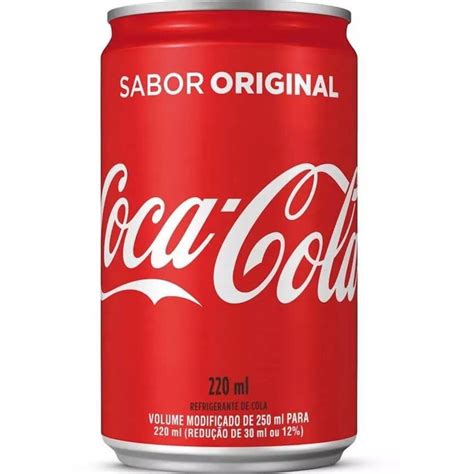 Originally marketed as a temperance drink and intended as a patent medicine. Refrigerante Coca Cola 220ml Lata 12 UN - Gimba