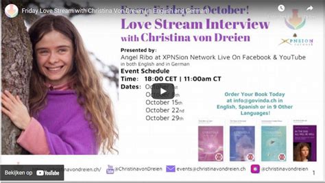 Friday Love Stream With Christina Von Dreien In English And German In Deutschland