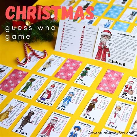 Christmas Guess Who A Game Of Festive Deduction Adventure In A Box
