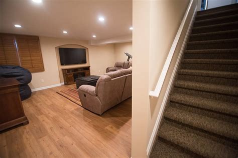 Finished Basement With Traditional Design In Clinton Township Mi