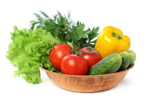Vegetables Tomato Cucumber Pepper Stock Image Image Of Nutrition