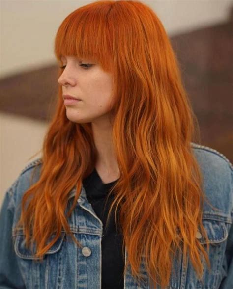 Longhairstyleswithlayers Haircuts For Fine Hair Red Hair With Bangs