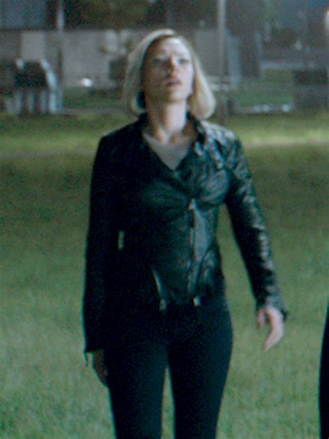 Scarlett Johansson Avengers Endgame Black Jacket