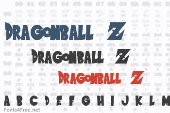 Goku's first appearance was on the last page of grand finale, the last chapter of the dr. Dragonball Z Font Download (Saiyan Sans Font) - Fonts4Free