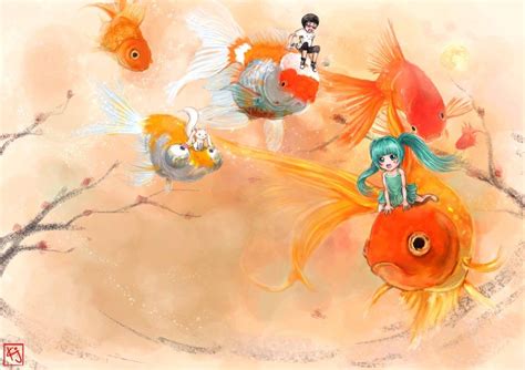 Goldfish Dream By ~kwonchanji On Deviantart Art Goldfish Online Art