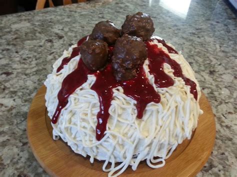 Spaghetti And Meatball April Fools Cake Meatballs Are Chocolate