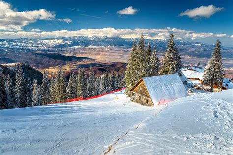 Famous Ski Resort In The Carpathians Poiana Brasov Romania Europe