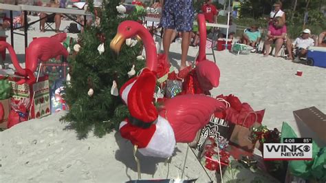 Hundreds Celebrate Christmas On Fort Myers Beach