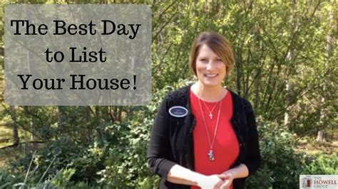 Whats The Best Day To List Your House Birmingham Alabama Dianna