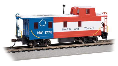 Streamlined Caboose With Offset Cupola Nandw 1776 Bicentennial 14006