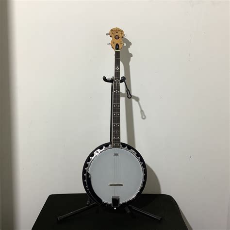 Oscar Schmidt Ob Sp String Bluegrass Banjo Spalted Maple