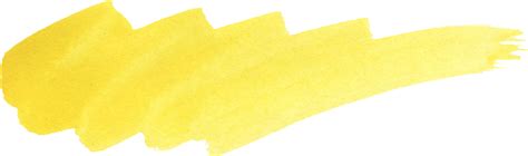 33 Yellow Watercolor Brush Stroke Png Transparent Vol 2