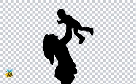 Download Mother And Baby Silhouette Png Freebiehive