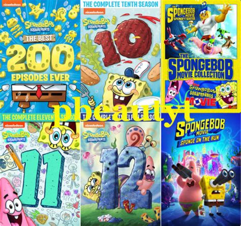 Spongebob Squarepantscomplete Season 1 12movies Dvd Best 200 Episodes